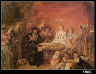 La table des mariés, détail de Le Contrat de Mariage, vers 1712-13 (détail)